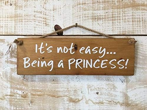 Neti6rns Its hard work being a Princess Hanging Plaque Sign