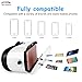 Motoraux® 3D Virtual Reality Glasses Innovative Designed VR Headset Fit for iOS Android & PC Phones Series Within 4.0-5.9 Inches