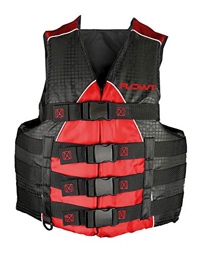 Flowt 40402-2-L/XL Extreme Sport Life Vest, Type III PFD, Closed Sides, Red, Large/Extra Large, Fits Chest Sizes 40" - 50" - Thumbnail 2