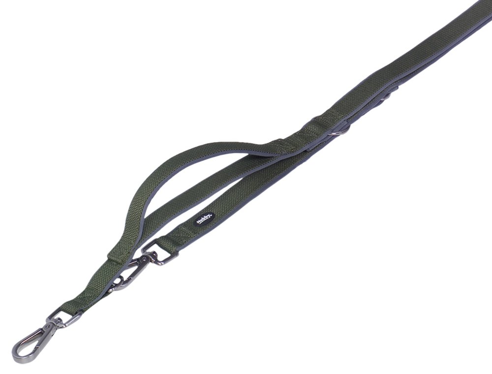 Nobby 80638 79 Lead with Short Dog Lead Classic Preno Royal, Olive Green