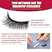 Magnetic False Eyelashes 3D Fake Eyelashes 3 Magnets No Glue Handmade 8 PCS Thick Long False Lashes (2pairs)