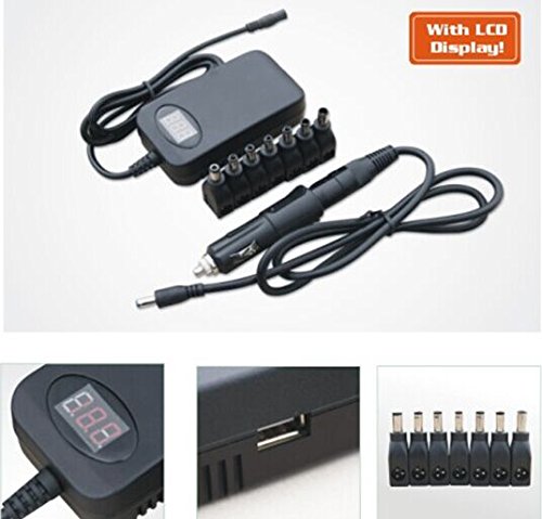 Singpad Mini Universal Laptop Car DC Adaptor High-speed 120w Includes 12 Adapters for Dell Hp IBM Lenovo Sony Asus Acer Samsung Toshiba Fujitsu Compaq Gateway and More