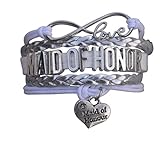 Maid of Honor Bracelet- Bridesmaid Gift Bracelet, Bridal Party Bracelets, Gift For Maid of Honor