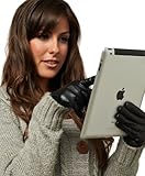 Pratt and Hart Women's Wool Lined Touchscreen Leather Gloves