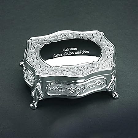 Grabado rectangular caja con forma de pies: Amazon.es: Hogar