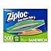 Ziploc Easy Open Tabs Sandwich Bags 125 Count (Pack of 4)