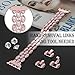 Wearlizer Rose Gold Womens Compatible Apple Watch Band 38mm 40mm iWatch Wristband Replacement Rhinestone Stainless Steel Strap Beauty New Bracelet Metal Hand Removal Link Series 4 3 2 1 Sport Edition