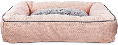 Modern Luxe Pink Knit Nester Pet Bed, 32" L x 24" W, Medium