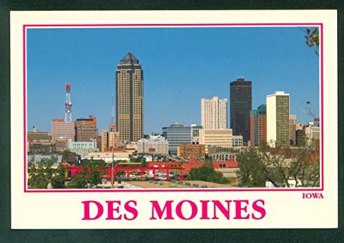 Amazon Com City Skyline Of Des Moines Iowa Downtown View Ia