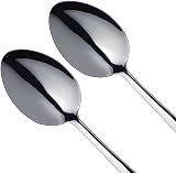 MasterClass Stainless Steel Serving Spoons 2-Piece Set Silver Buffet Dinner view 7