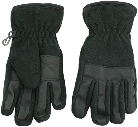 Nolan Boys Fleece Winter Snow Ski Gloves Waterproof Thinsulate Black SM-MED