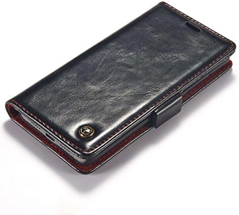 Samsung Galaxy A3 2017 Case SneKa [PU Leather And Kickstand] Wallet Stand Slim Fit Heavy Duty Protective Shock Resistant Flip Cover Card Slots Galaxy A3 2017 A320 (black)