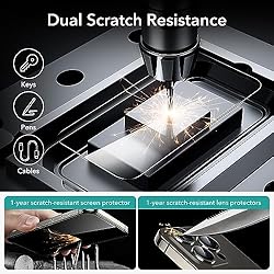 ESR 3+2 Pack for iPhone 15 Pro Max Screen