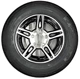 Aluminum Boat Camper Trailer Rim Wheel 5 Lug 13 in. Pinnacle Black Style