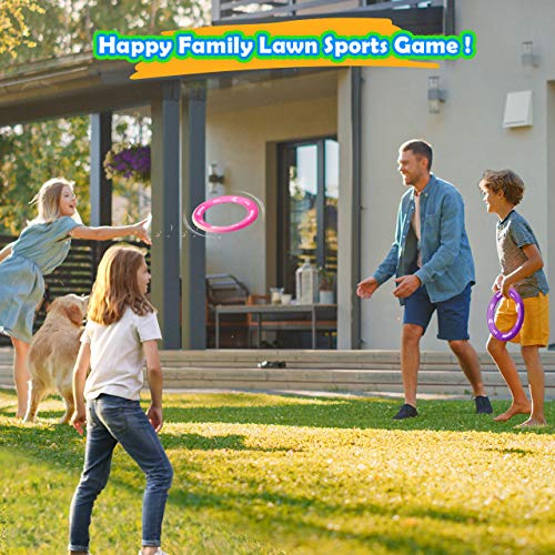 Flying Rings Disc Throwing Game Ultra Light Floatable 2 Pack Flying