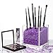 Pretty Display Acrylic Makeup Brush Holder with Beads - includes over 50,000 Beautiful Luxe Gold Diamonds