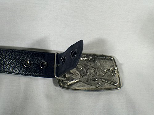 2 Raider+Skull+Crossbones+Buckle+Silver