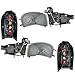 Aftermarket Replacement 6 Pc Set of Headlights Taillamps & Signal Side Marker Lights Compatible with 97-05 Venture 10368389