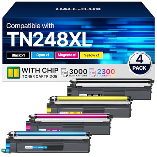 TN248XL MFC-L3740CDW TN 248 Toner Compatible with Brother MFC-L3740CDW Toner MFC-L3760CDW for Brother TN248 Toner Original TN-248 XL TN-248 DCP-L3560CDW DCP-L3520CDW HL-L3240CDW HL-L3240CDW HL-L3240CDW HL-L3240CDW HL-L33220CWE (4 Pack)