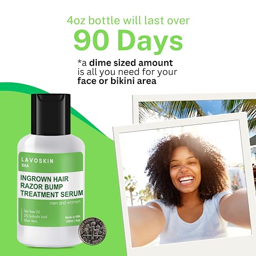 LAVO Tea Tree Gel w/Salicylic Acid BEST Ingrown Hair Treatment