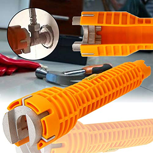 Wrench Hand Tools yanQxIzbiu Multifunctional Sink Faucet Wrench Water Pipe Spanner Basin Bottom Pliers Sleeve - Orange - Thumbnail 3