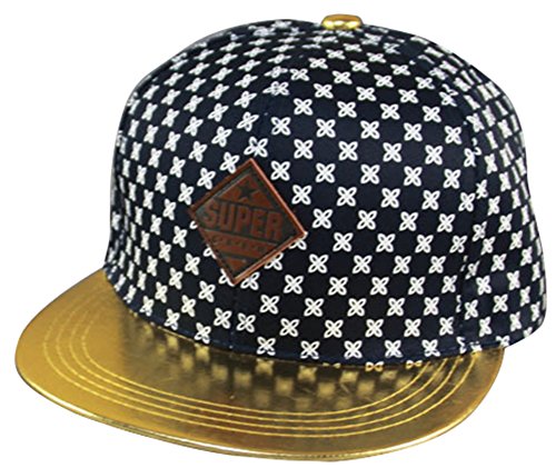 Alwin Unisex Letters Scrawl Hispter Baseball Hip-pop Dancing Sunhat Brim Cap Golden