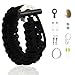 The Friendly Swede Multi Functional Paracord Bracelet Survival Kit (Black)
