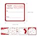 UNOMOR 80 Count Christmas Gift Tag Stickers Red, Silver, and Gold Designs, Christmas Labels on Gift Present