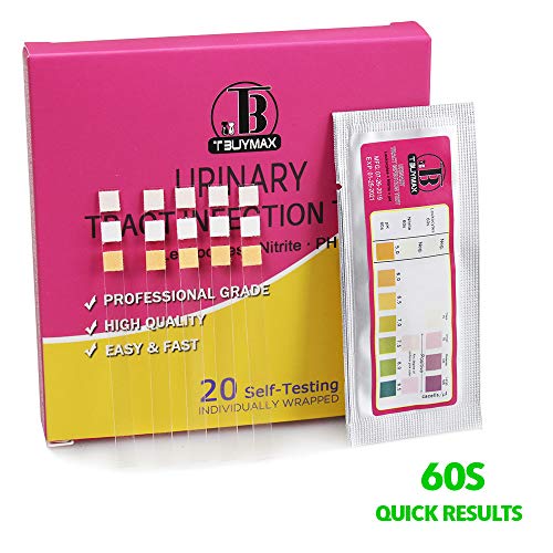 Home Urinary Tract Infection (UTI) Tests Strips, 20 Individually Packed