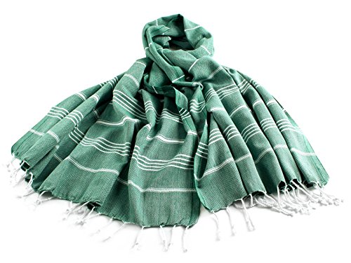 Cacala Pestemal Turkish Bath Towels 37x70 %100 Cotton Armygreen - Thumbnail 3