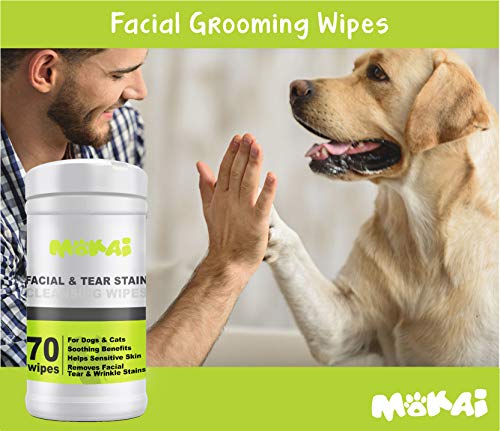 MOKAI FACE and Eye Wipes for Dogs and Cats | Soft Fragrance-Free Formula Dog Face Wipes and Dog Eye Wipes Great for… - Image 4