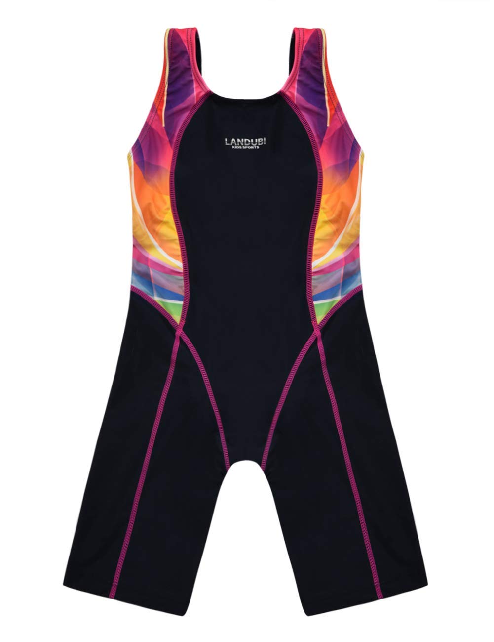 Photo 1 of Cadocado Juniors Swimsuit One Piece Competition Athletic Swimwear,Blue Grid,12-14 Years