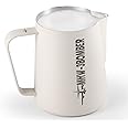 MHW-3BOMBER Milk Frothing Pitcher, 20oz/600ml Milk Frother Cup for Barista, SUS304 Stainless Steel Espresso Steaming Pitchers for Latte Art/Cappuccino/Coffee/Milk, P3013W-OS