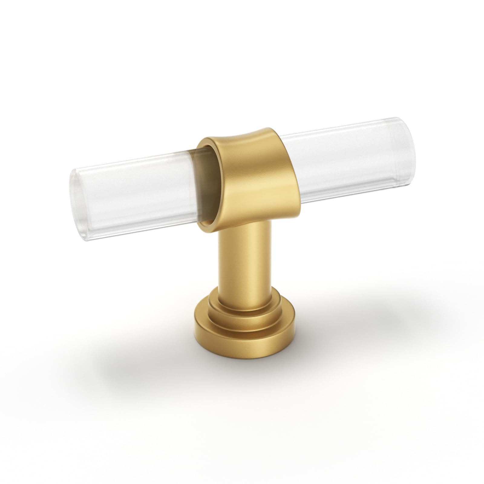 Goldenwarm Pack of 15 Furniture Knobs Gold Handles Gold Furniture Handles Kitchen Bedroom Door Knobs Modern Dresser Handle