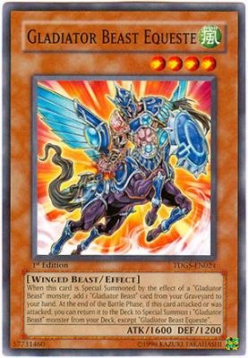 Yu-Gi-Oh! - Gladiator Beast Equeste (TDGS-EN024) - The Duelist Genesis - 1st Edition - Common