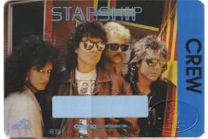 Jefferson Starship 1986 Backstage Pass Crew Grace Slick Airplane
