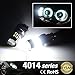 JDM ASTAR 1000 Lumens Extremely Bright 4014 Chips 3156 3057 3157 4057 4157 LED Bulbs with Projector,Xenon White（ONLY used for backup reverse lights）
