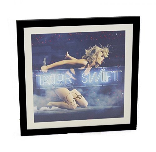 Taylor Swift 1989 Live Neon Litho Framed & Signed Autographed 22