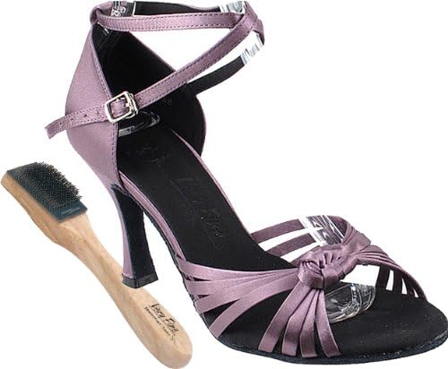 Very Fine Women's Salsa Ballroom Tango Dance Shoes Sera 3780 Braided with Dance Shoe Wire Brush 2.5" Heel