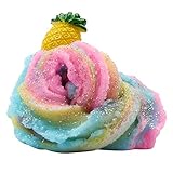 Hot Sale Slime Toys! Neartime Fluffy Floam Slime Scented Stress Relief No Borax Kids Toy Sludge Toy (White, FREE)