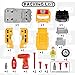 GILOBABY Take Apart Rescue Vehicle with 4 Figures, STEM Toys DIY Car with Drill Tool, Lights and Sounds, 31 Piece, Build Your Own Car for Kids, Gifts for Boys & Girls Age 3+