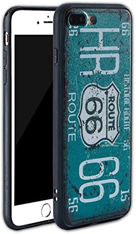 iPhone 7 Plus Case,CETHIAS Hybrid Scratch Resistant Back Cover with Shock Absorbing Bumper for Apple iPhone 7 Plus,(Route 66)