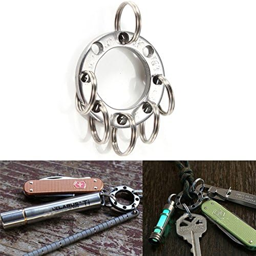 Xtools EDC Removable Stainless Steel UFO Buckle Key Chain With Ring