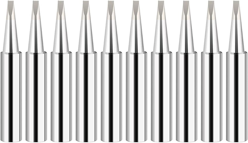 Saipor 10pcs 900M-T 2.4D Solder Tips for 900M-T Soldering Station