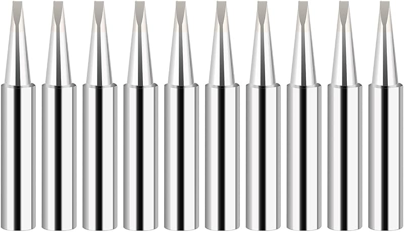 Saipor 10pcs 900M-T 2.4D Solder Tips for 900M-T Soldering Station