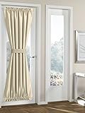 RHF Blackout French Door Curtains - Door panel 40W by 72L Inches-Beige