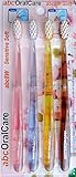 abcOralCare, abc8W toothbrushes, New Generation US Patented, Non Nylon, 100% Tapered, Soft and Ultra fine bristles -- Deep penetration pack of 4