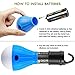 maxin 2 Pack Tent LED Light Bulb, Portable Waterproof COB Lamp Lantern for Home, Camping, Hiking and Other Indoor and Outdoor Activities. (Blue and Orange)