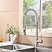Hotis Stainless Steel Single Lever Handle Pull Down Sprayer Kitchen Faucet, Kitchen Faucets Brushed Nickel Finish