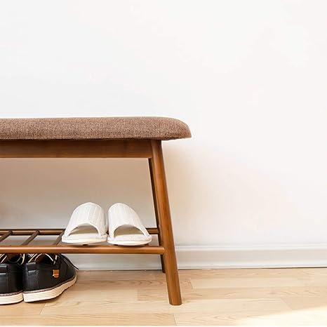 Wg Shoe Rack Bamboo Single Floor Can Be Seated Closet And Entrance